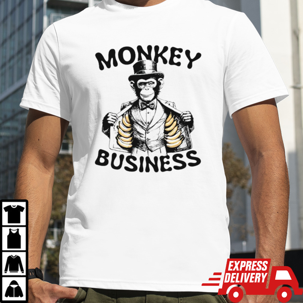 Monkey business banana shirt