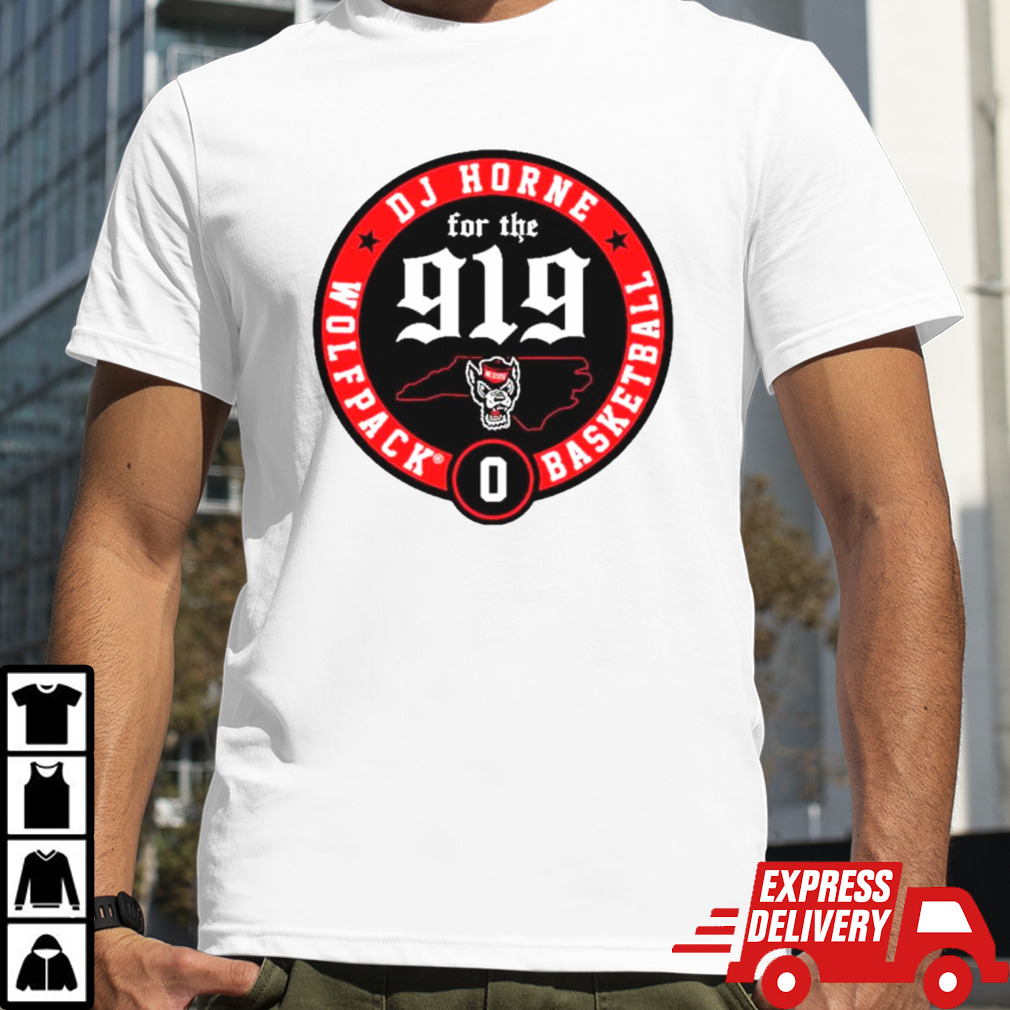 NC State Wolfpack 2024 NCAA men’s basketball DJ Horne for the 919 shirt