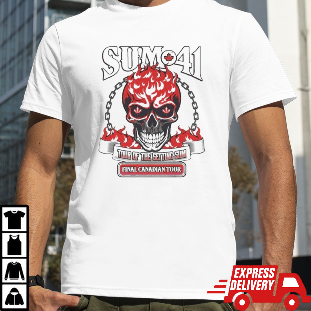 Sum 41 Tour Of The Setting Sun Final Canadian 2024 Shirt