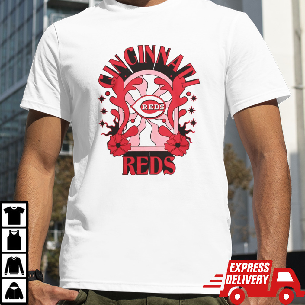 Cincinnati Reds New Era White Ringer T Shirt