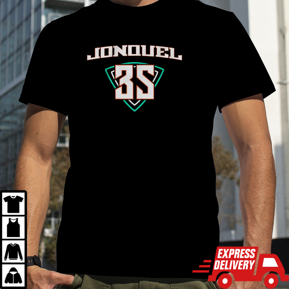 Jonquel Jones New York Liberty number 35 shirt