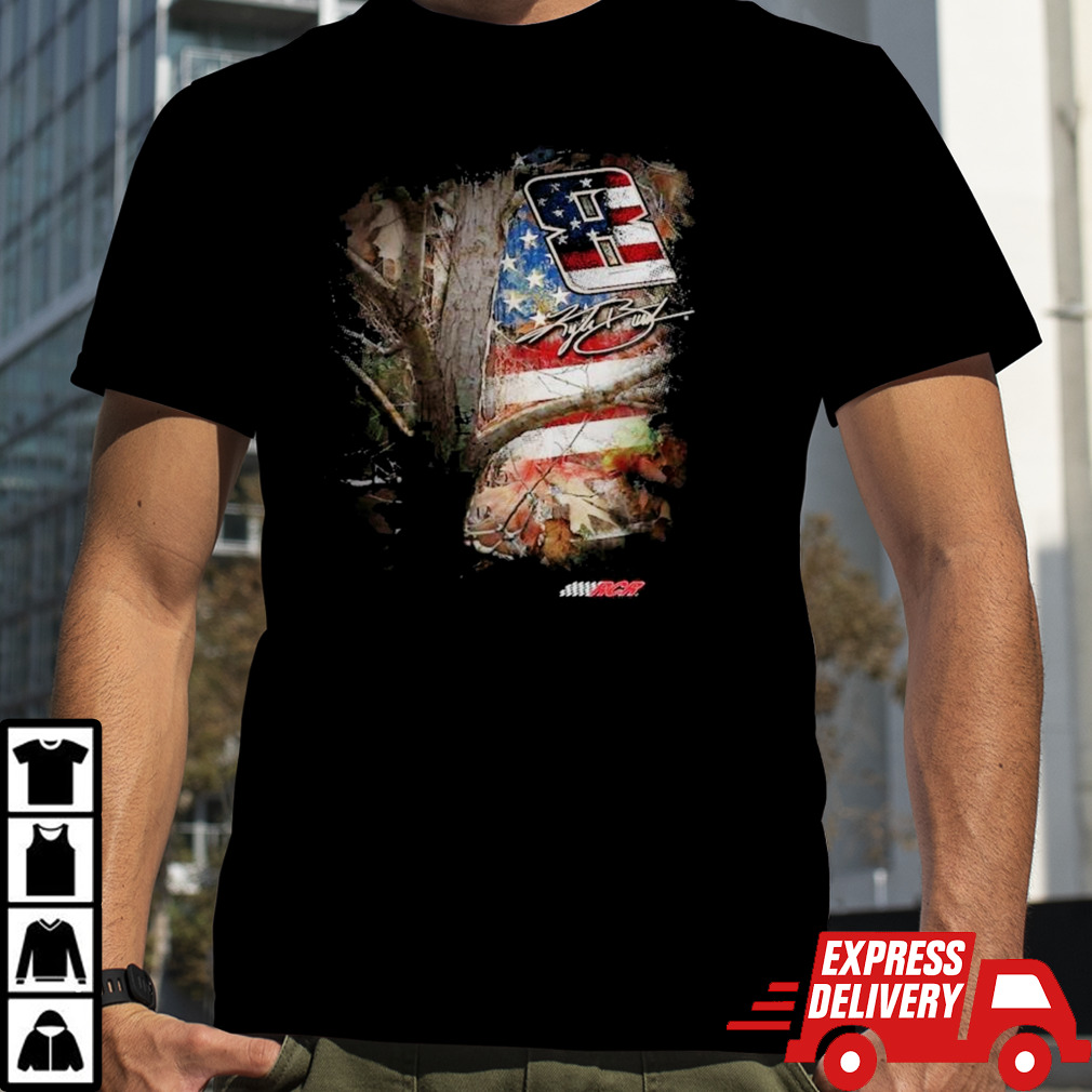 Kyle Busch Richard Childress Racing Team Collection Camo Patriotic 2024 T-shirt