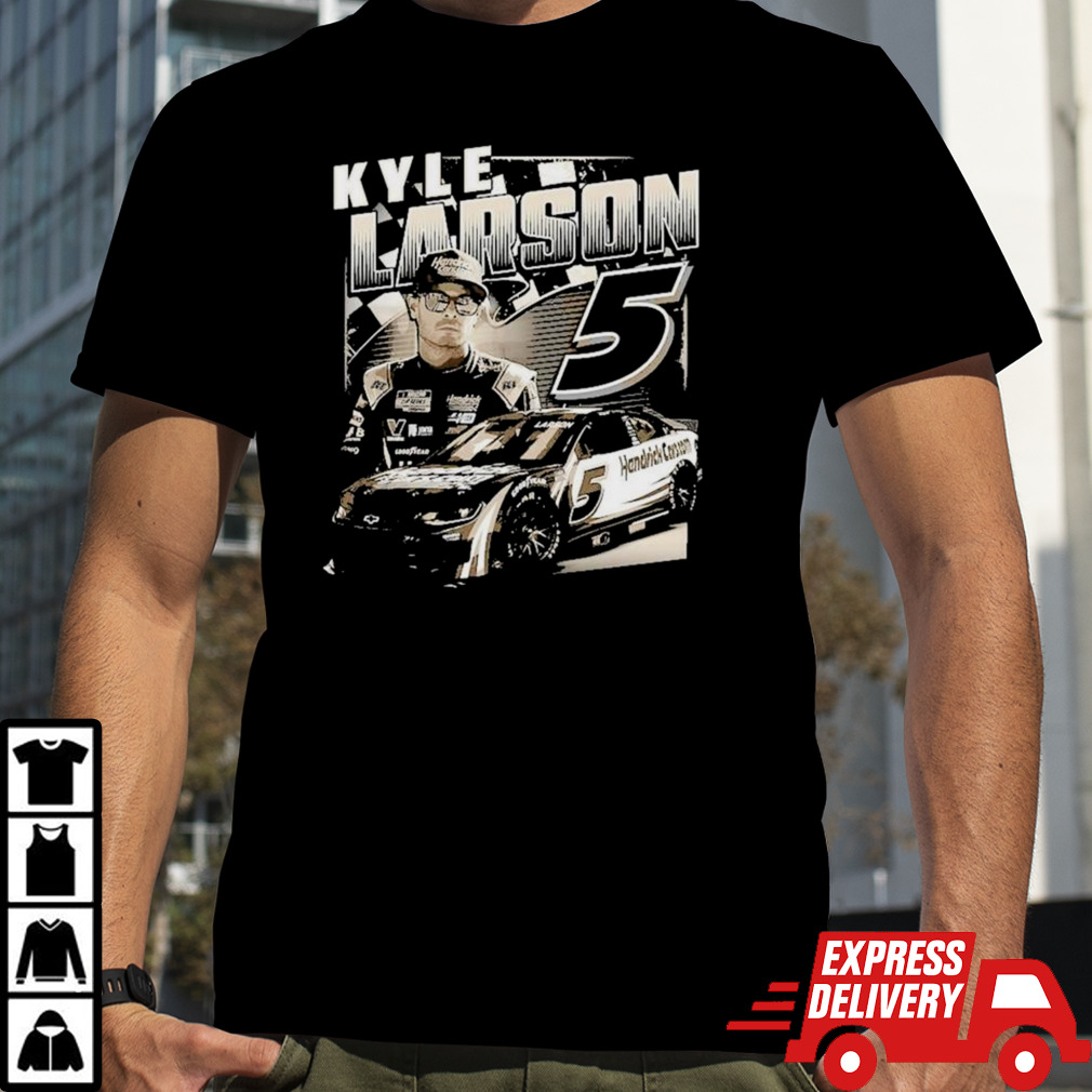 Kyle Larson Hendrick Motorsports Team Collection Black Burnout T-shirt