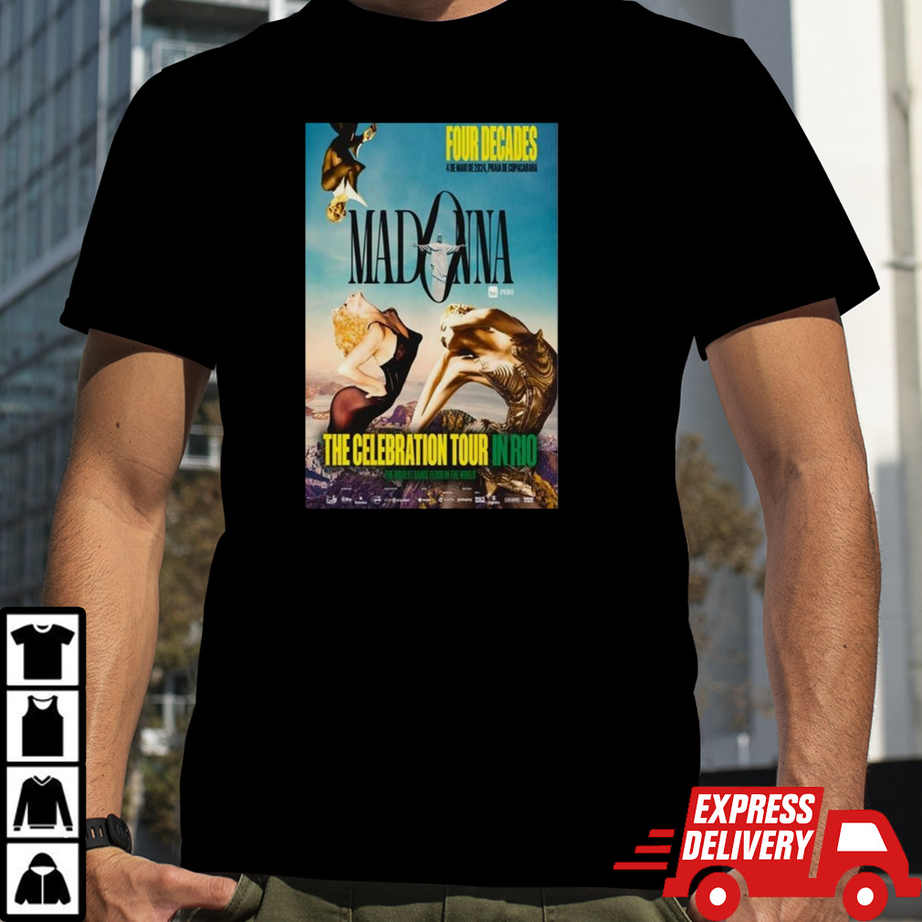 Madonna May 4 2024 Praia De Copacabana Rio De Janeiro Brazil T-shirt