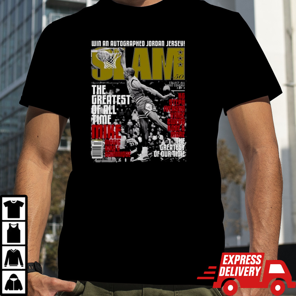 Michael Jordan The Greatest Of All Time Slam Cover Win An Autographed Jordan Jersey Shirt