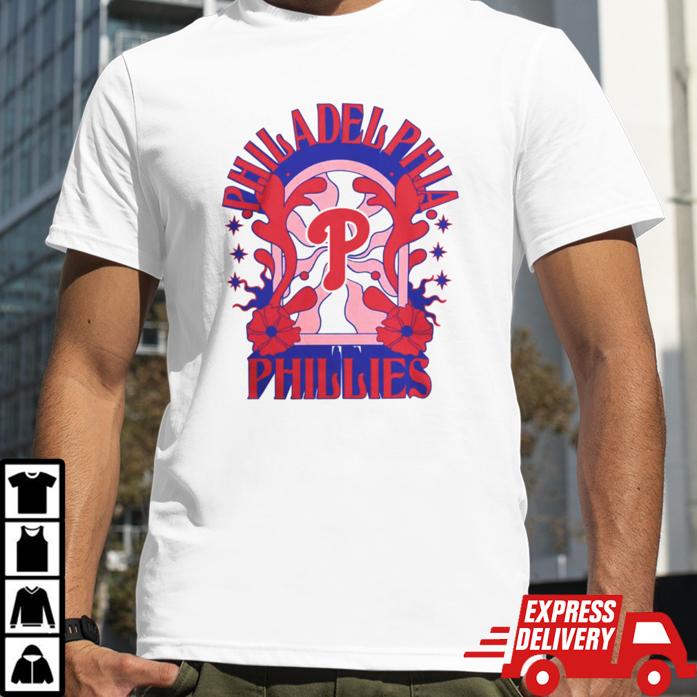 Philadelphia Phillies New Era White Ringer T Shirt