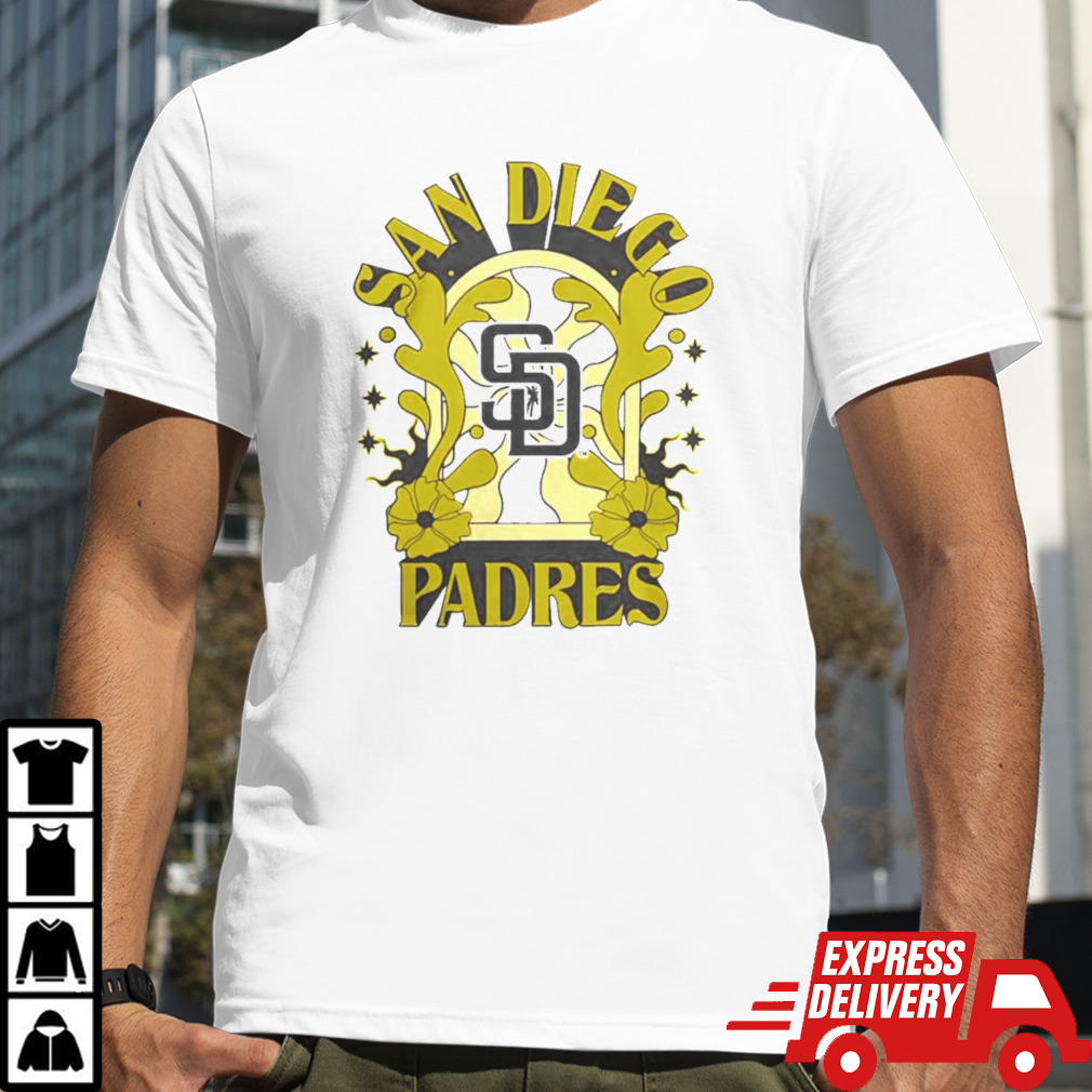 San Diego Padres New Era White Ringer T-Shirt