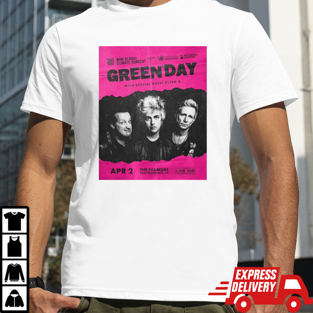 Green Day Show In San Francisco Ca April 2nd 2024 T-shirt