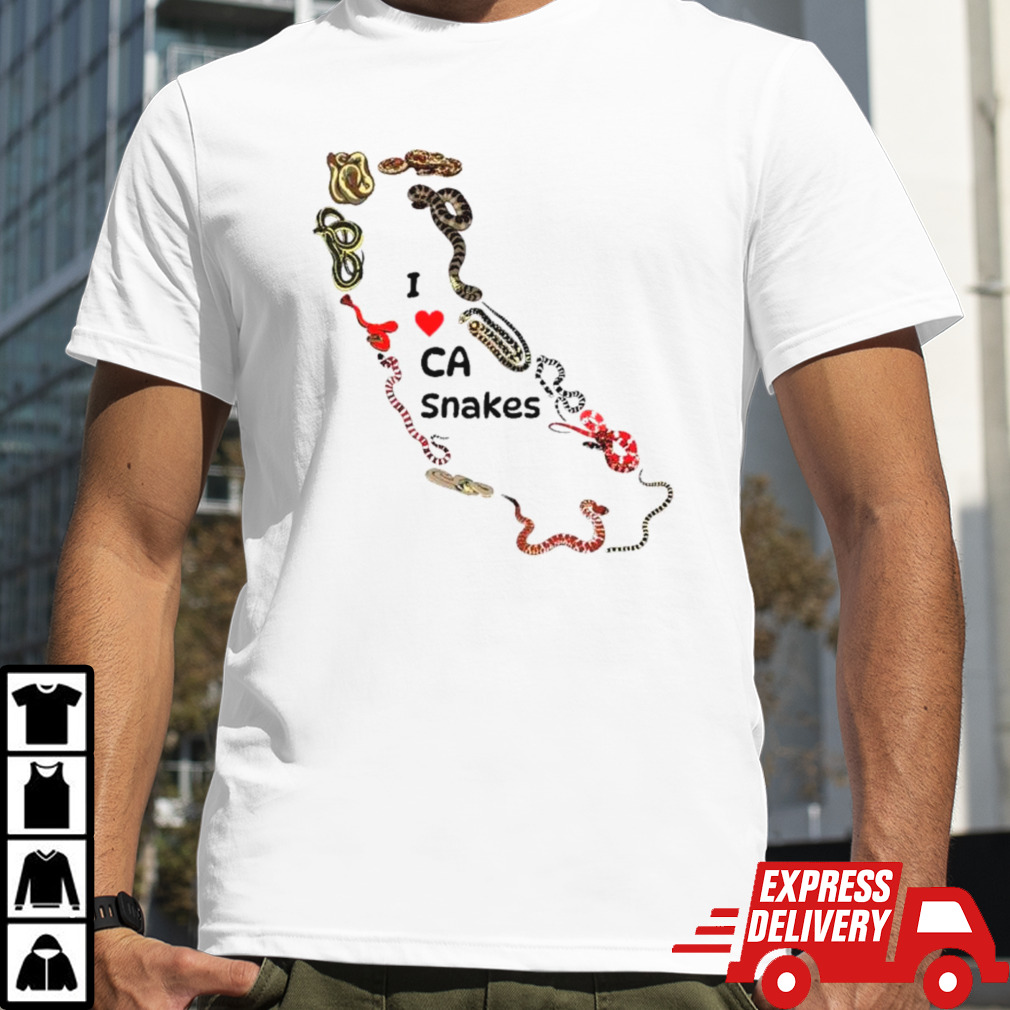 I love CA snakes California maps shirt