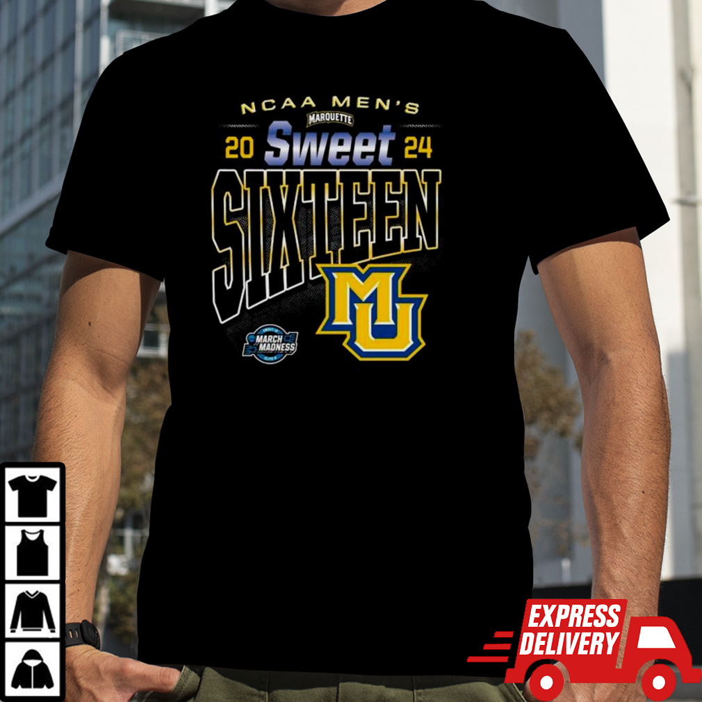 NCAA Marquette Golden Eagles 2024 Men’s Basketball Sweet Sixteen Shirt