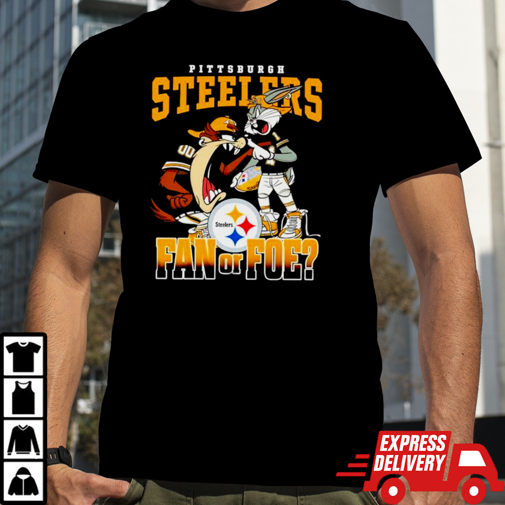 Pittsburgh Steelers Bugs Bunny and Taz Fan Or Foe shirt