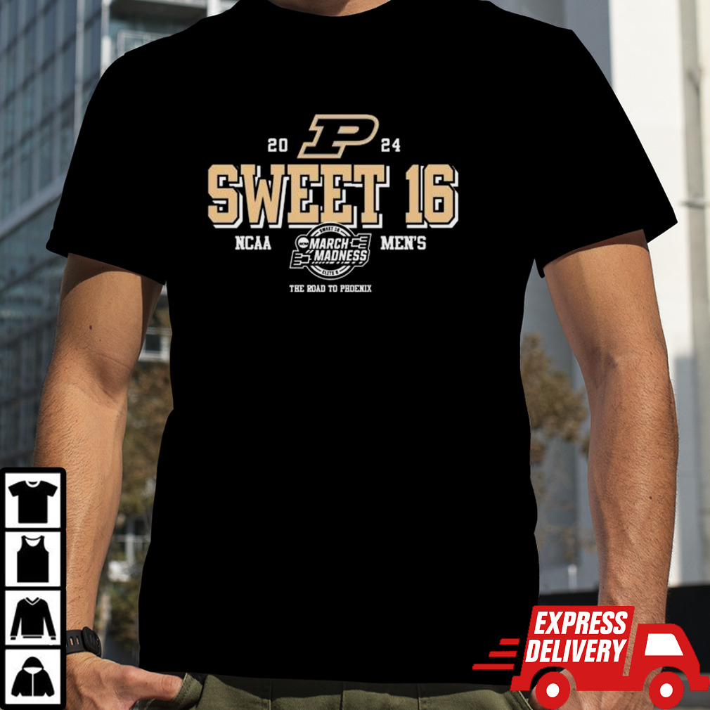 Purdue Boilermakers Sweet 16 NCAA The Road To Phoenix Shirt