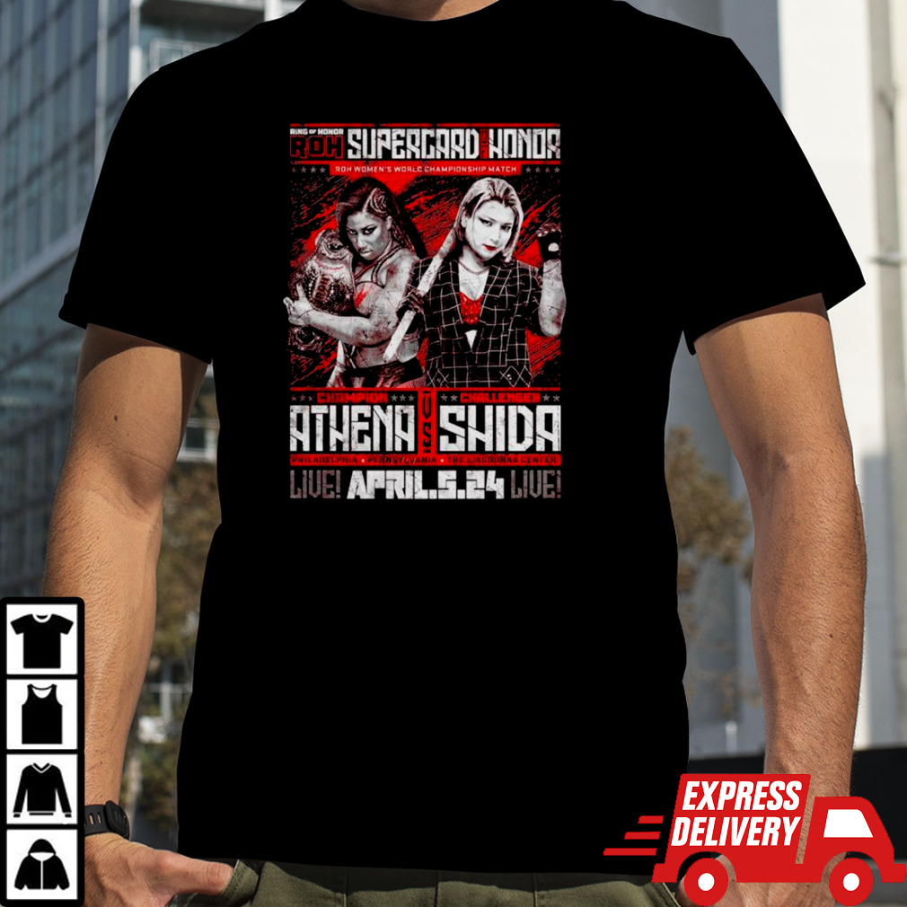 Ring of Honor ROH Supercard of Honor 2024 Matchup Athena vs Hikaru Shida shirt