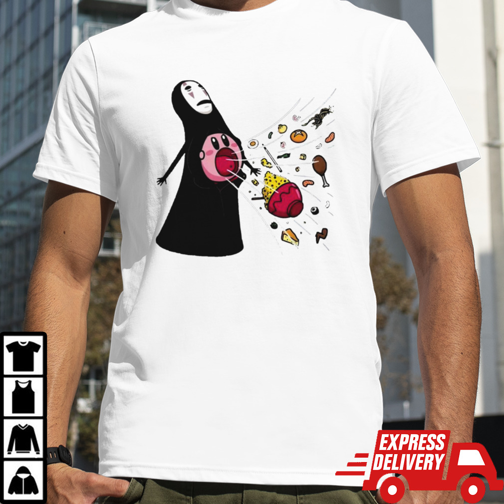 No-Face and Kirby Insatiable Stomach shirt