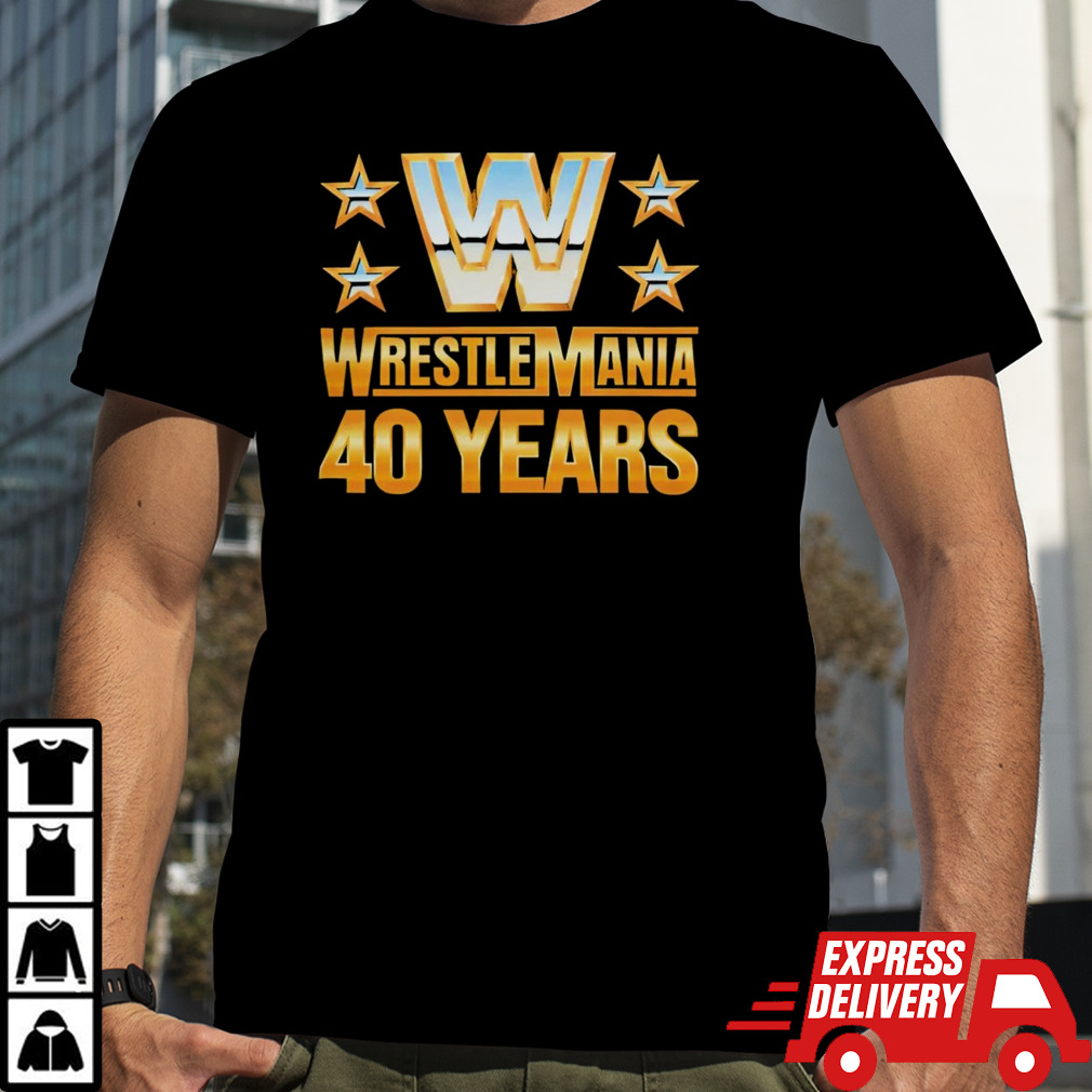 Wrestlemania 40 over the years shirt