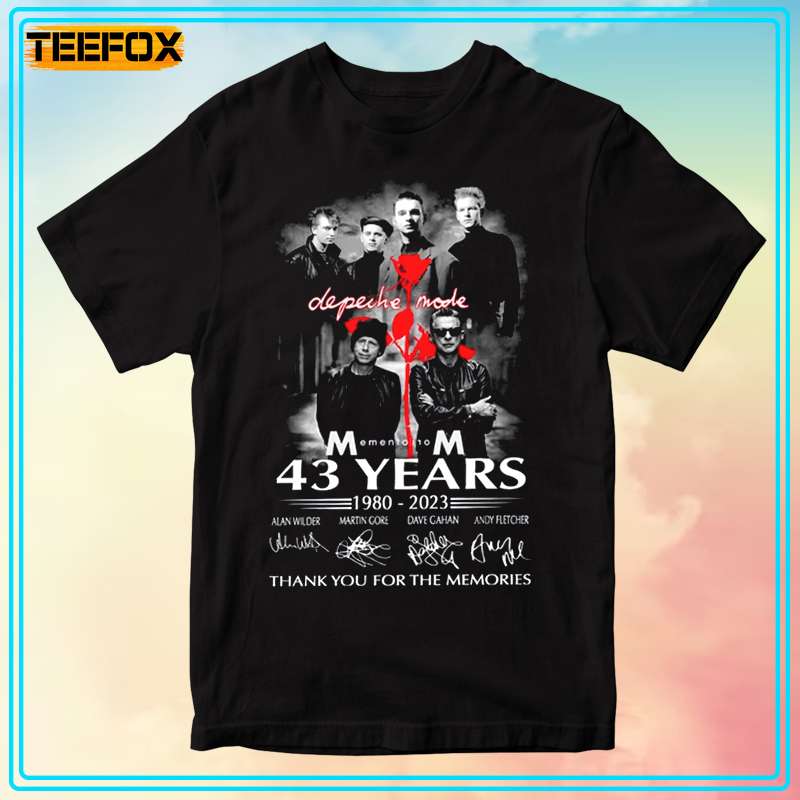 43 Years Depeche Mode Band Short-Sleeve T-Shirt