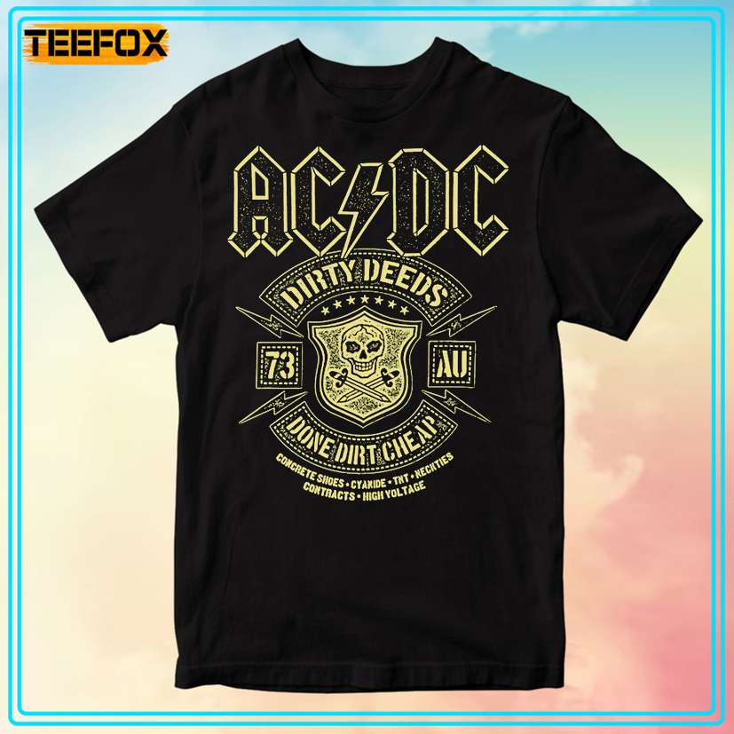 ACDC Dirty Deeds Done Cheap Rock T-Shirt