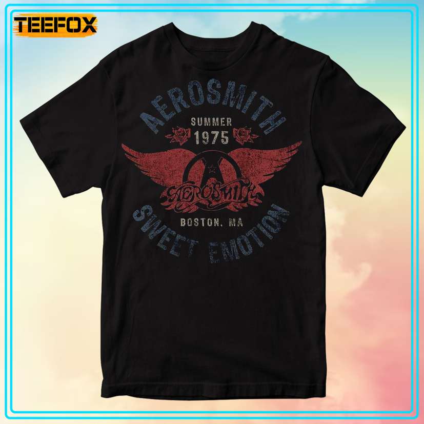 Aerosmith Sweet Emotion Steven Tyler Joe Perry 1975 T-Shirt