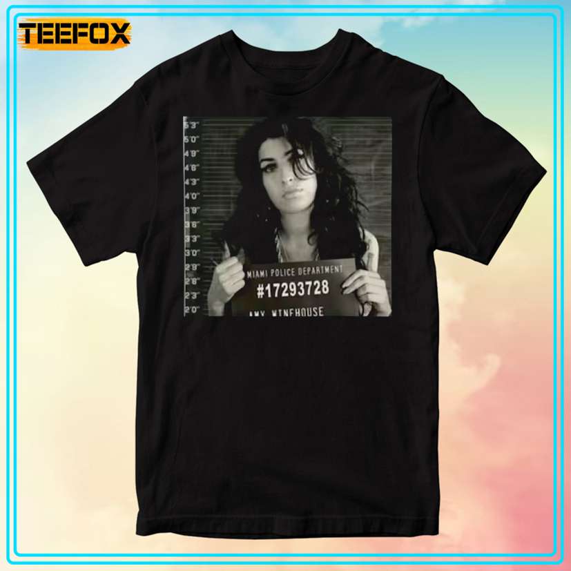 Amy Winehouse Mugshot Unisex T-Shirt