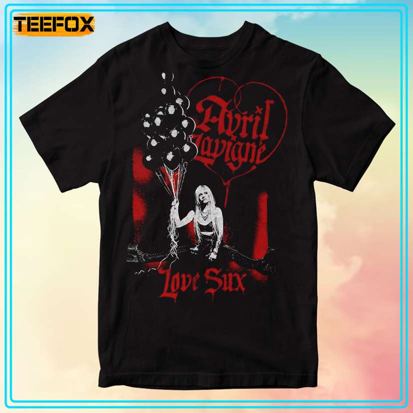 Avril Lavigne Love Sux Ballons Music T-Shirt