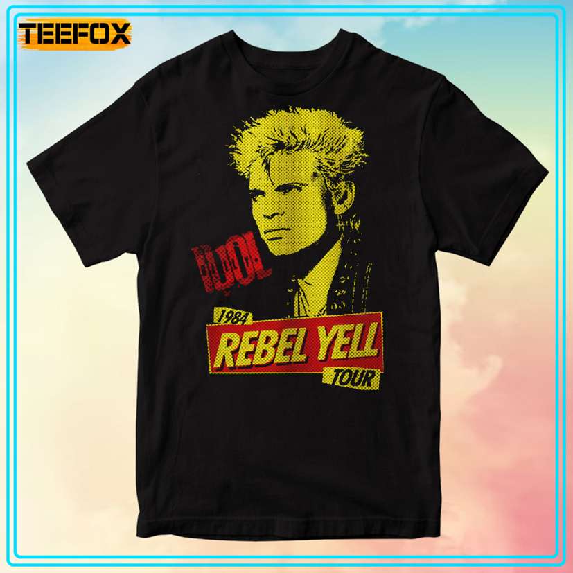 Billy Idol Rebel Yell Tour 1984 T-Shirt