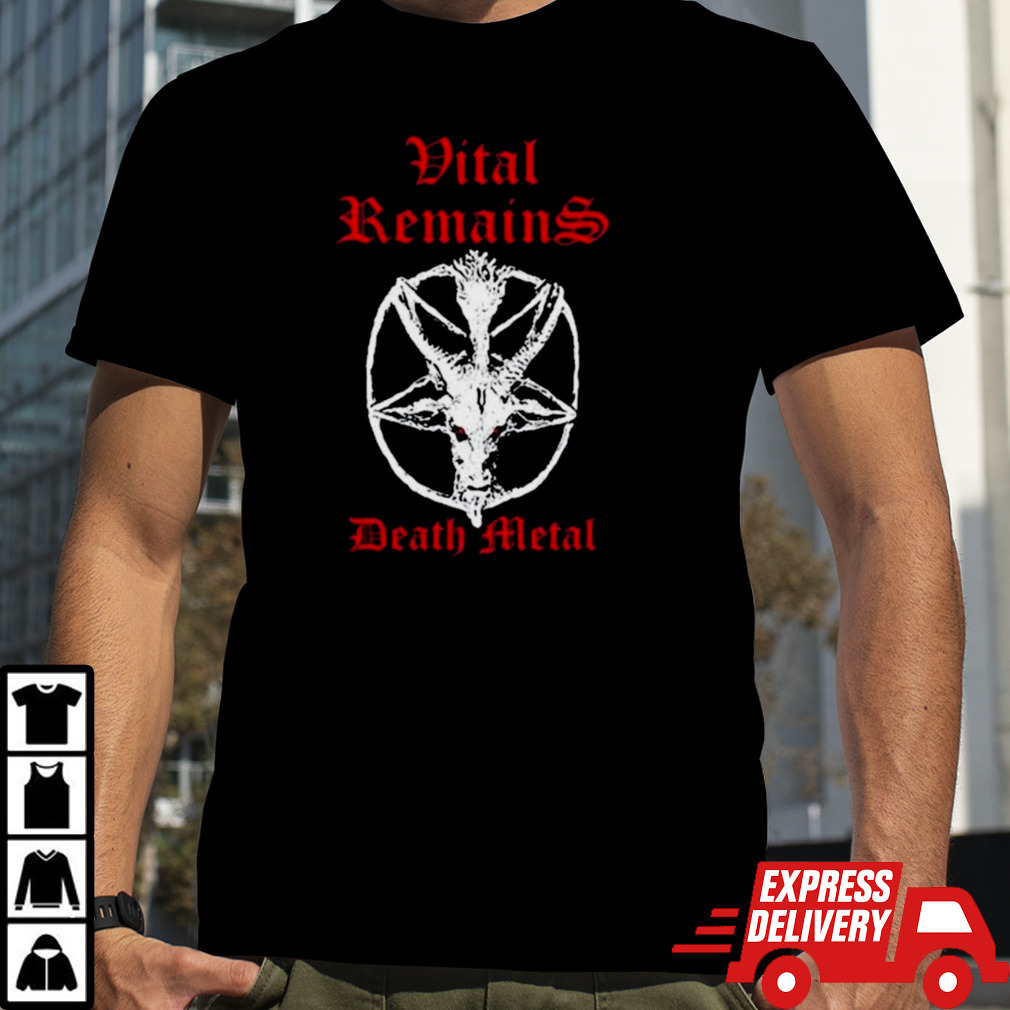 Charlie Kirk Vital Remains Death Metal Shirt