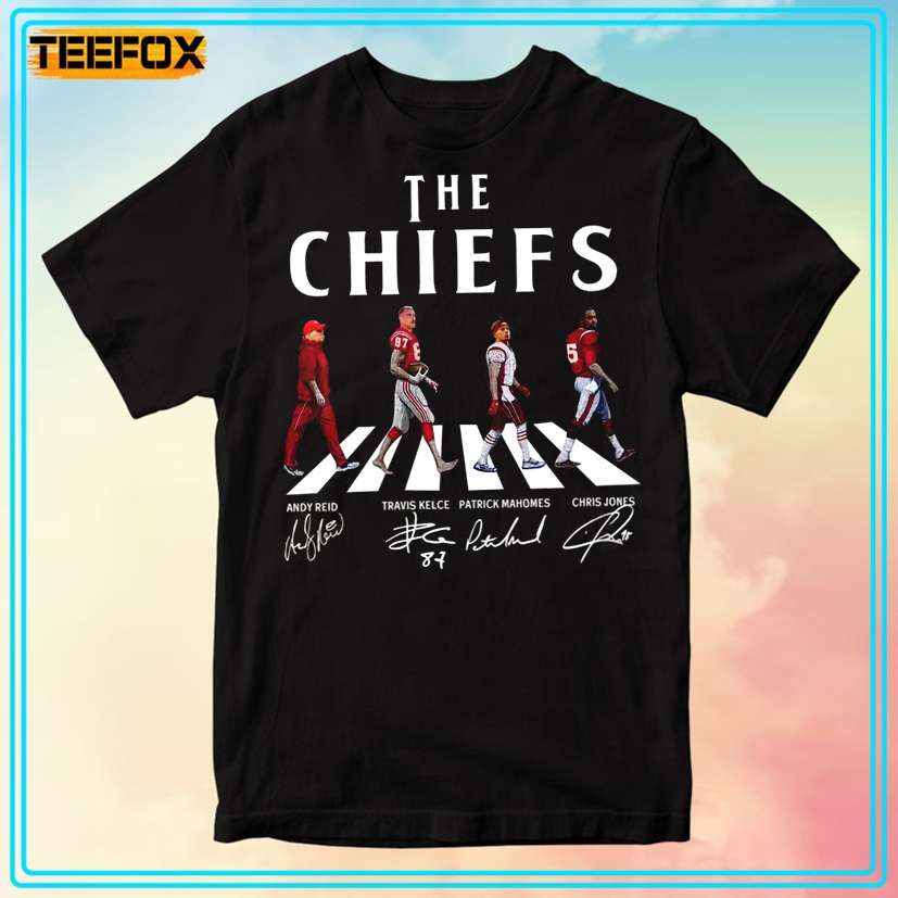 Chiefs Walking Abbey Road Signatures T-Shirt