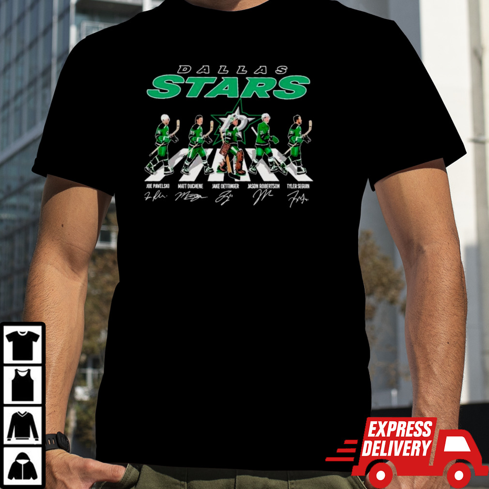 Dallas Stars Hockey Abbey Road Signatures Shirt