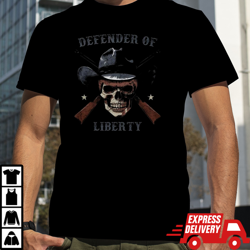 Defender Of Liberty Skull Gun Shirt