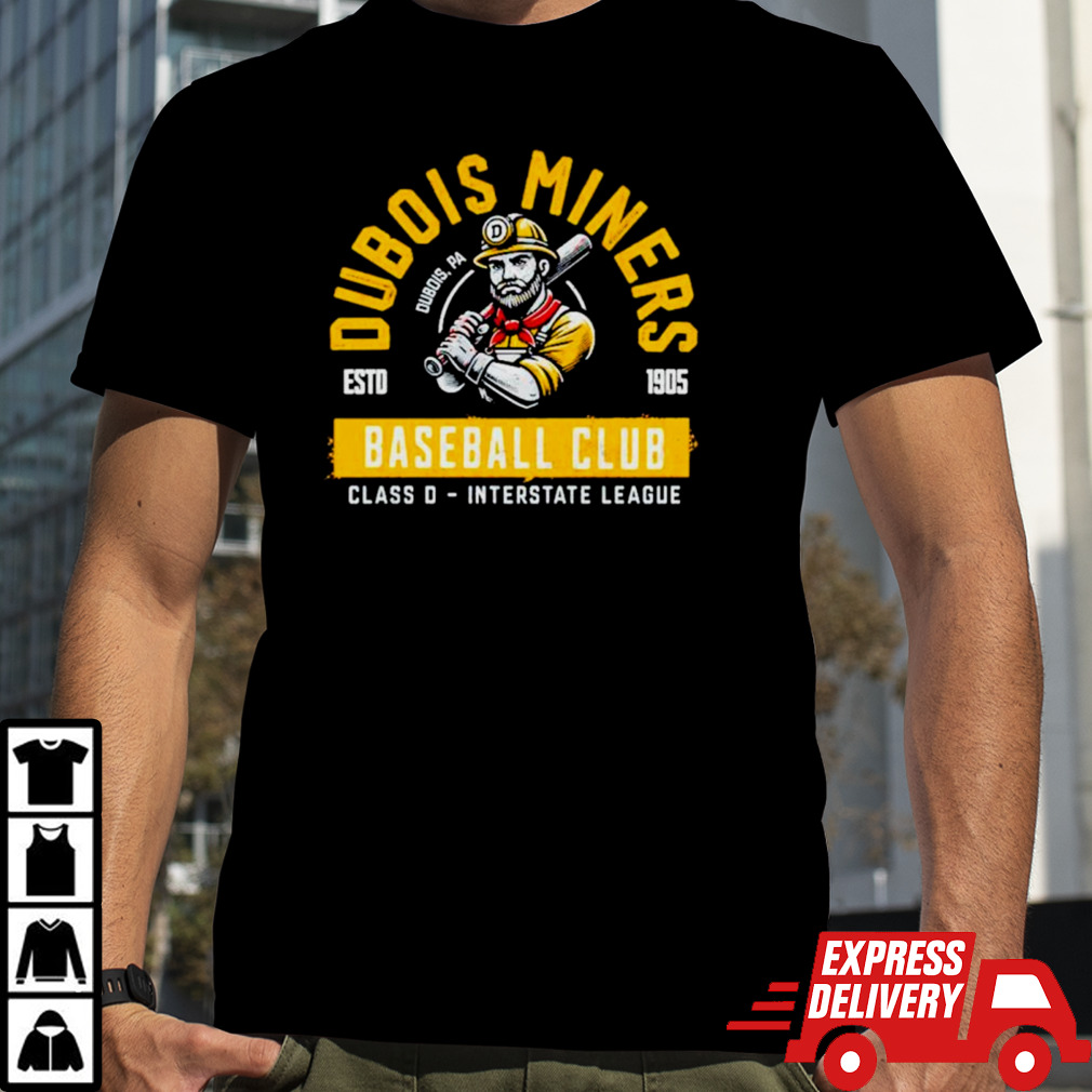 DuBois Miners baseball club 1905 logo shirt