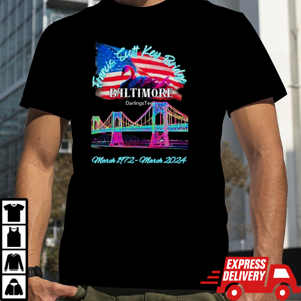 Francis Scott Key Bridge Baltimore March 1972 – March 2024 Shirt