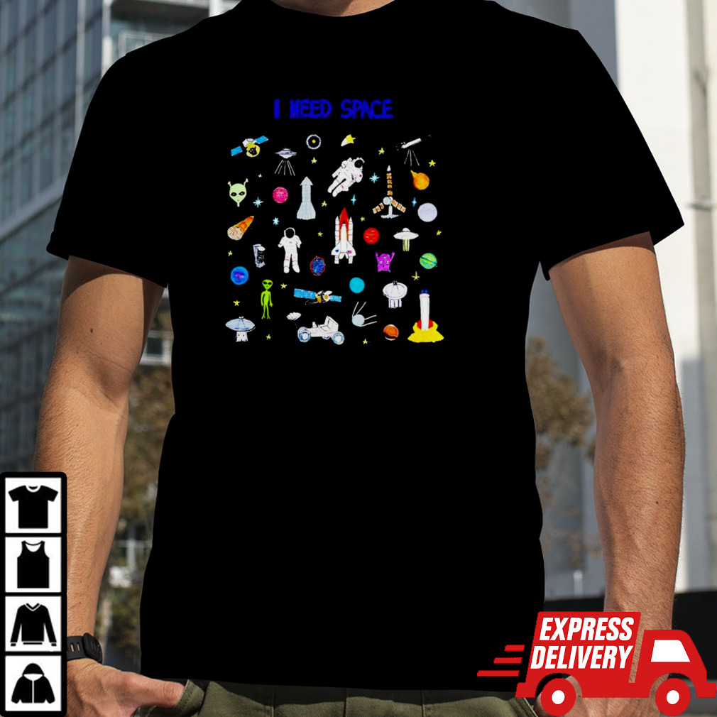 I need space alien rocket telescope shirt