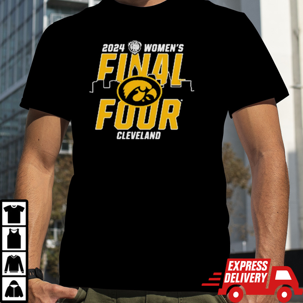 Iowa Women’s Basketball 2024 Final Four Skyline Cleveland Shirt