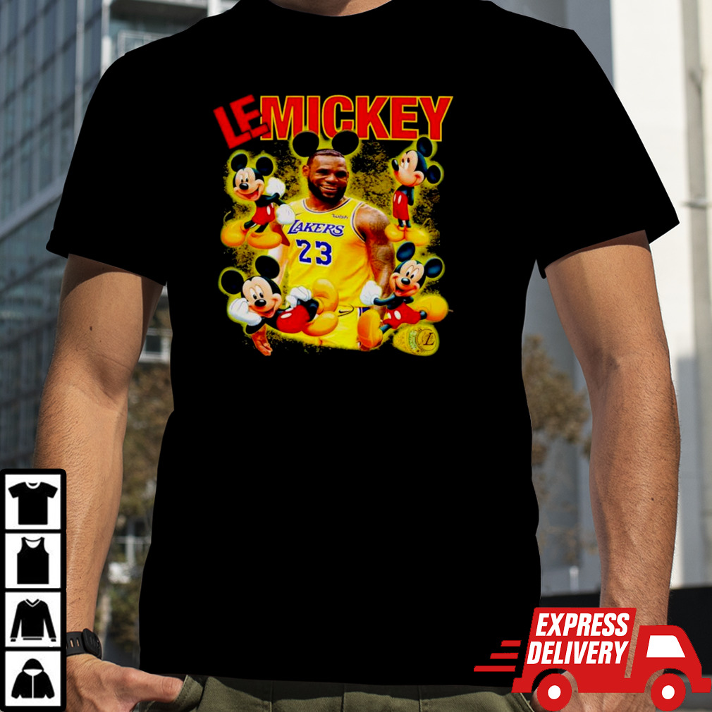 Lebron James and Mickey Mouse LeMickey shirt