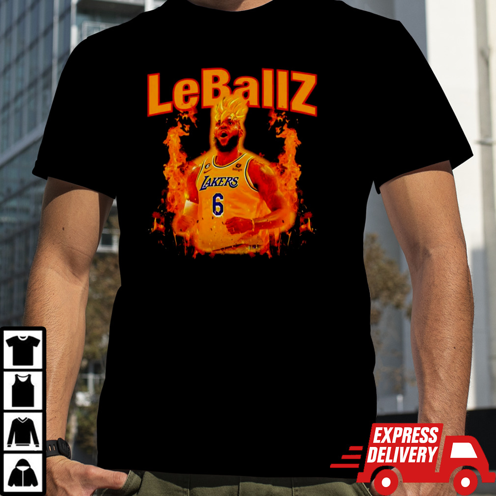 Lebron James x Goku Saiyan LeBallZ shirt