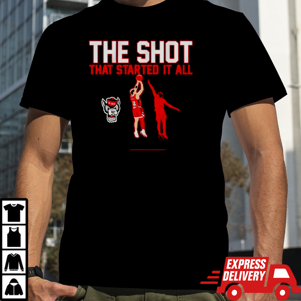 Nc State Wolf Michael O’connell the shot that started it all shirt