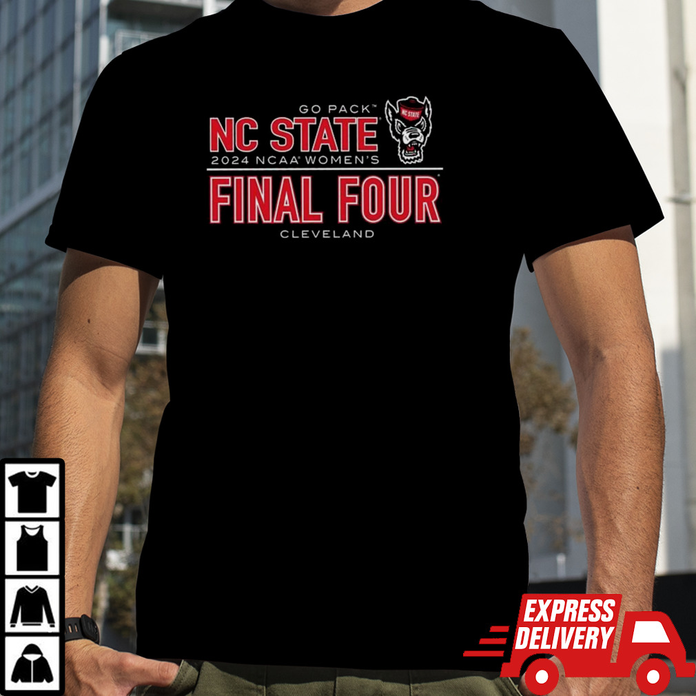 Nc State Wolfpack 2024 Youth Women’s Basketball Final Four Cleveland T-shirt