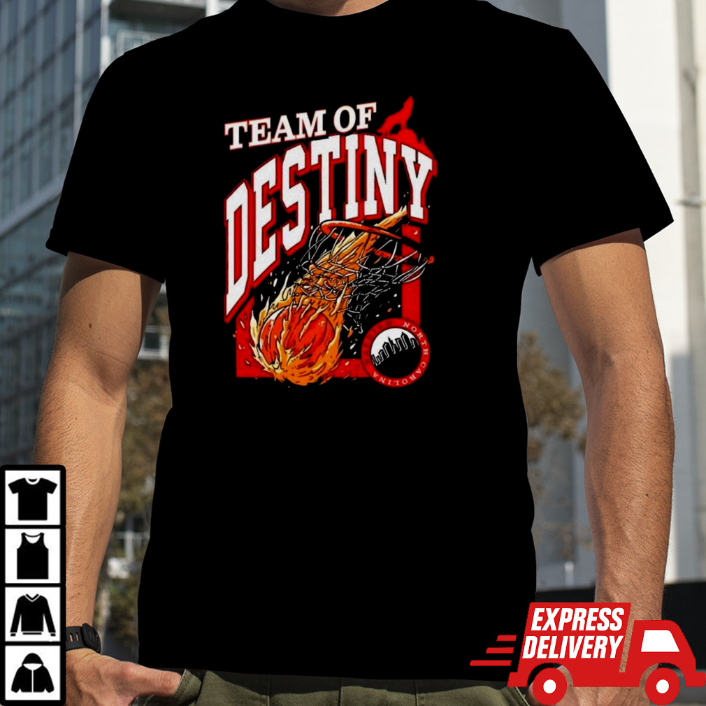 Nc State Wolfpack Basketball Team Of Destiny Nothing But Net Logo Shirt