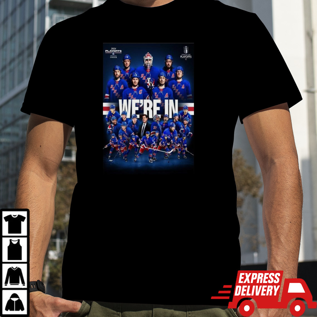 New York Rangers Advanced To The Stanley Cup Nhl Playoffs 2024 T-shirt