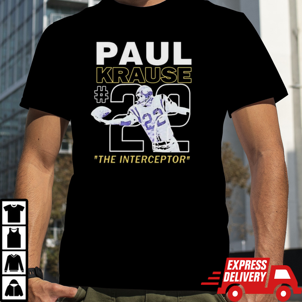 Paul Krause The Interceptor #22 T-shirt