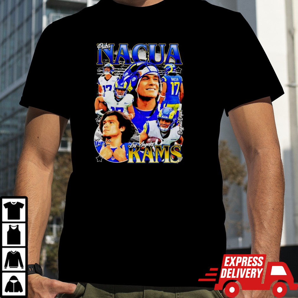 Puka Nacua Los Angeles LA Rams Football retro shirt