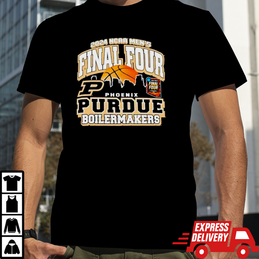 Purdue Boilermakers 2024 NCAA Men’s basketball Final Four skyline shirt