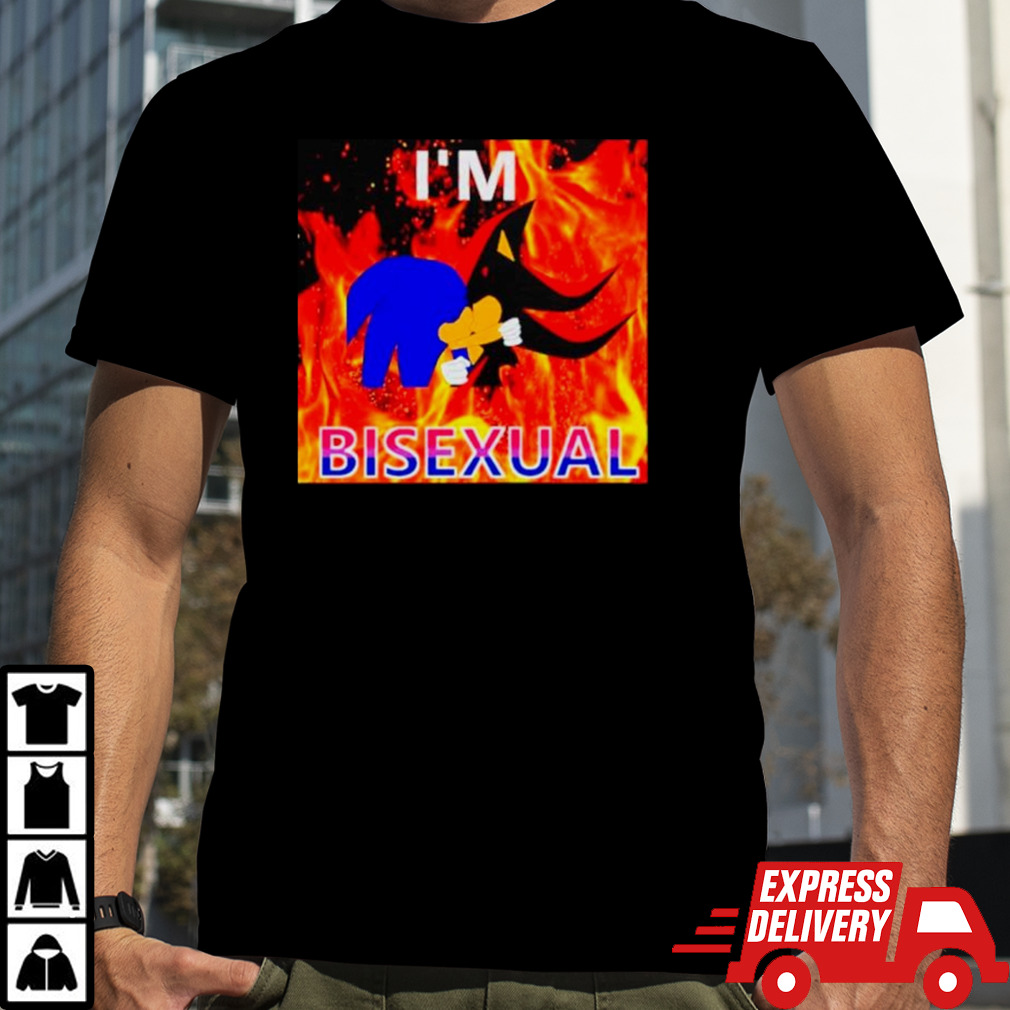 Sonic and shadow kissing I’m bisexual shirt