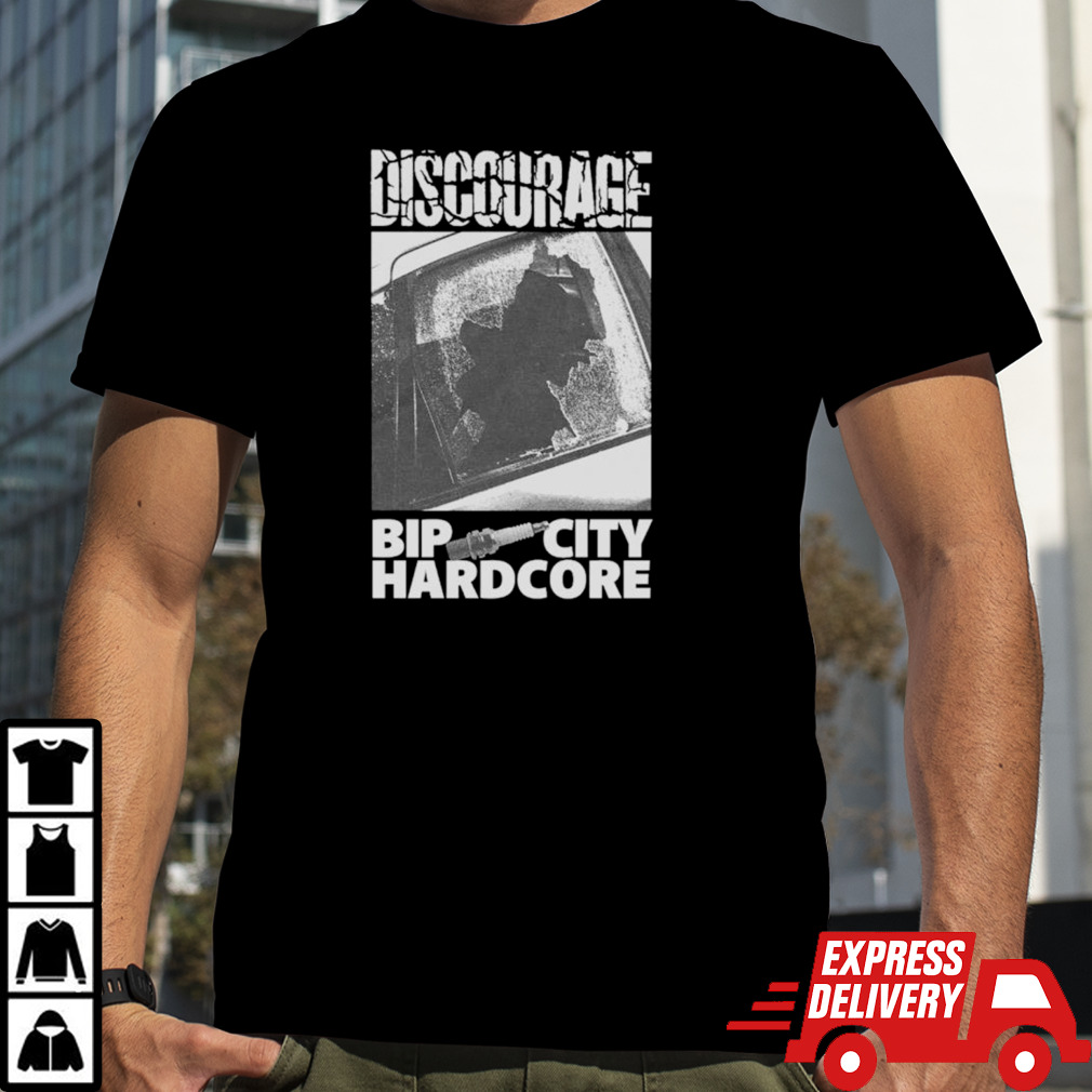 Spark plug discourage bip city hardcore shirt