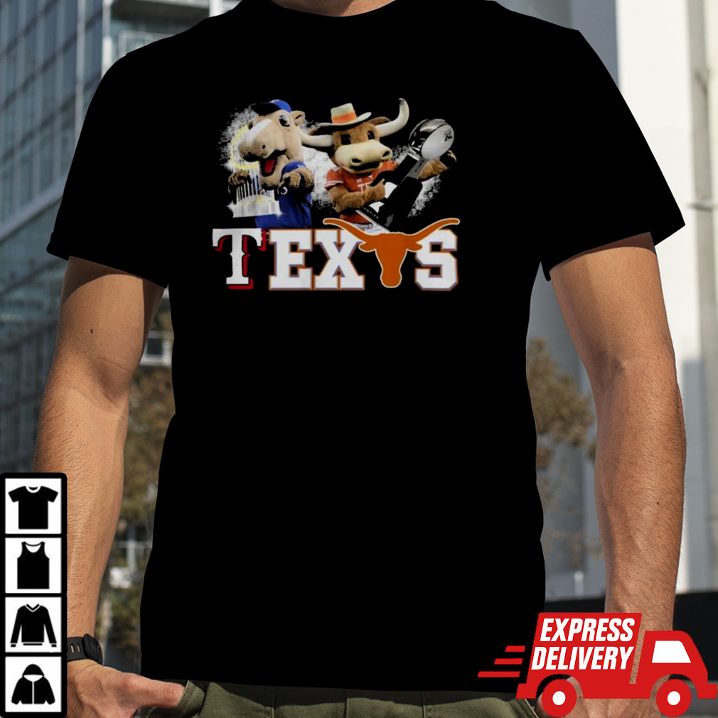 Texas Longhorns And Texas Rangers Mascots Champions Shirt