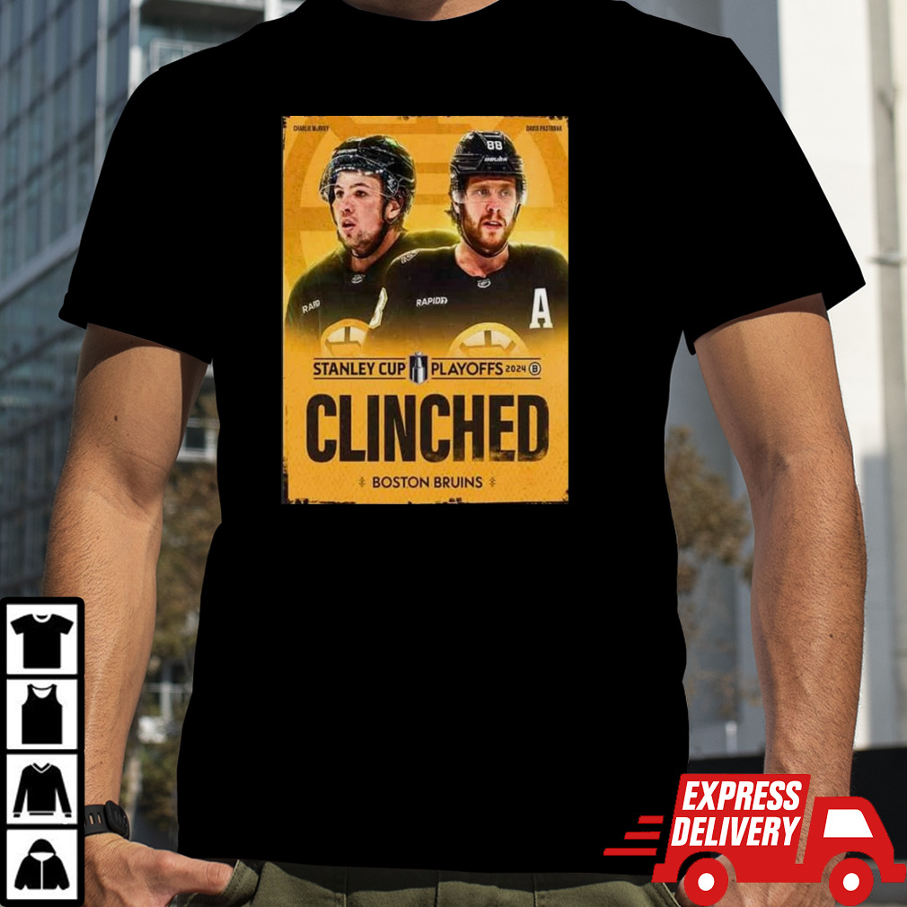 The Boston Bruins Have Secured Their Spot In The Stanley Cup Playoffs 2024 Nhl T-shirt