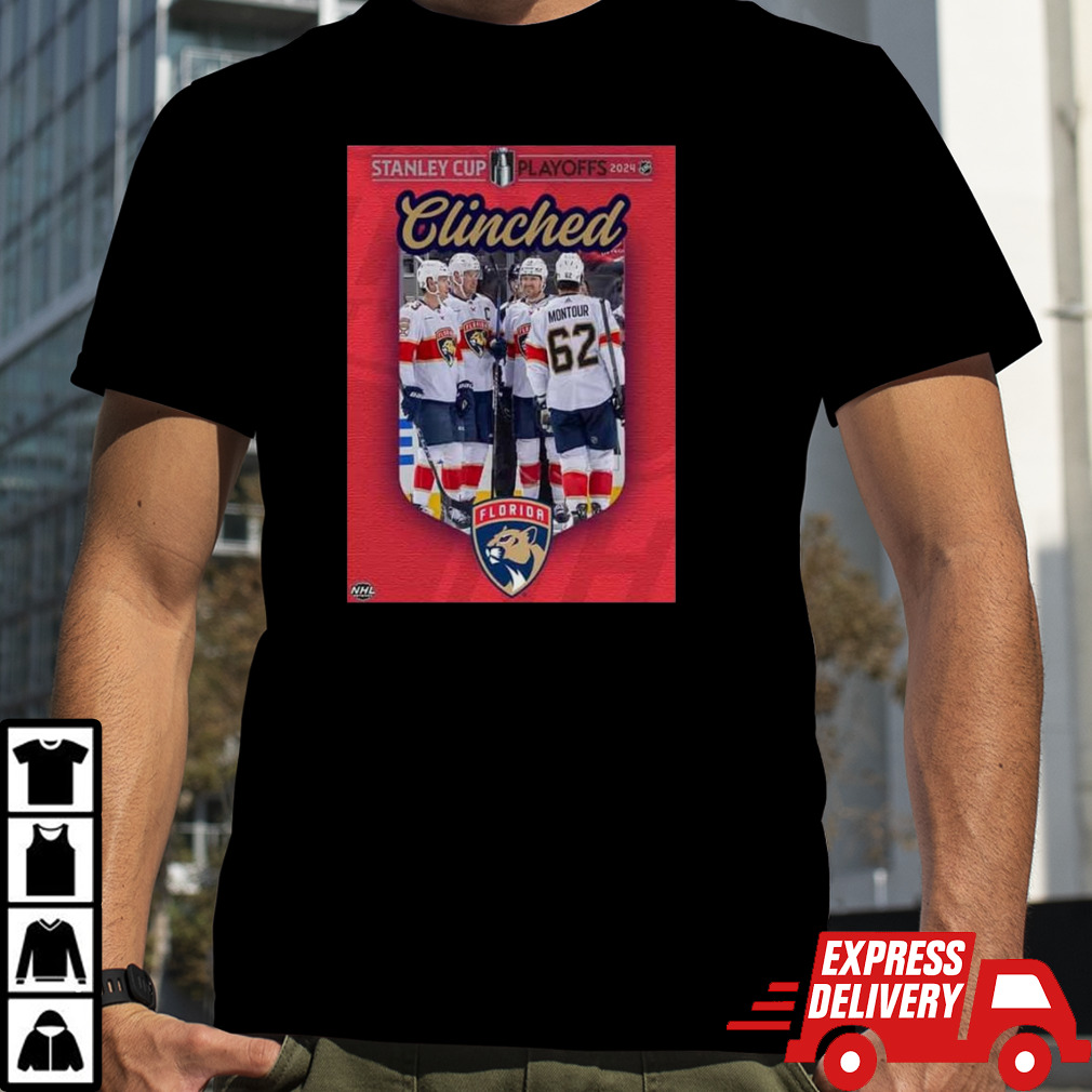 Time To Hunt For The Florida Panthers Have Clinched A Spot In The Stanley Cup Playoffs 2024 Nhl T-shirt