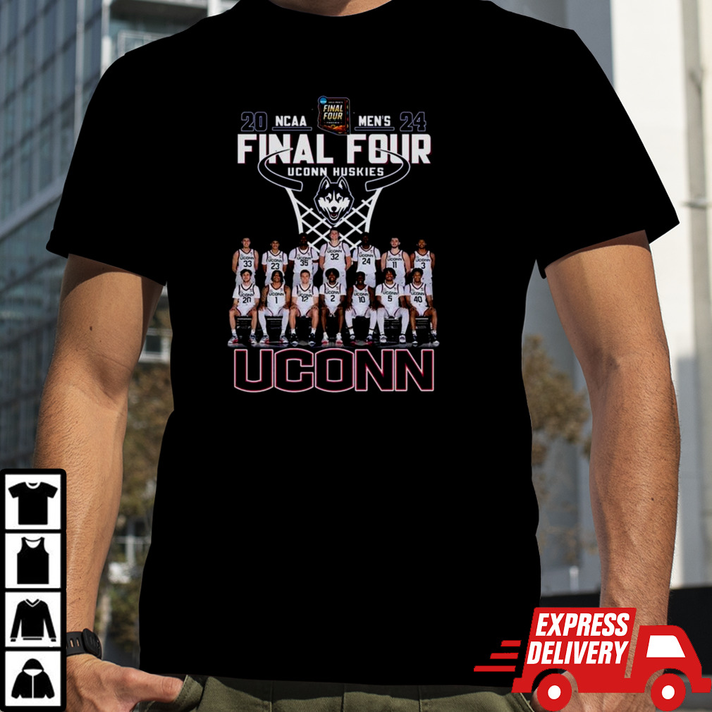 2024 Ncaa Men’s Final Four Uconn Huskies All Players T-shirt