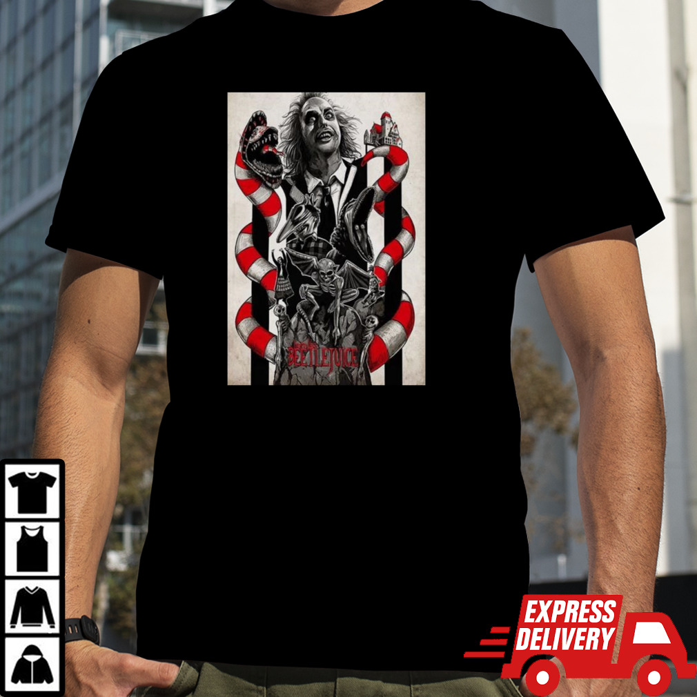 Beetlejuice Here Lies Horror Comedy Movie Michael Keaton T-shirt