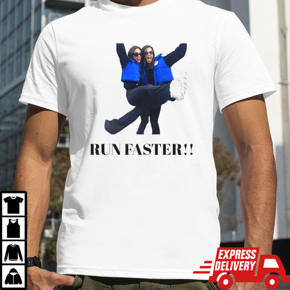 Boston Marathon run faster shirt